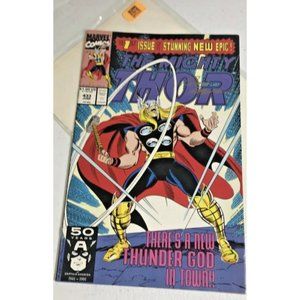 Comic #433 Marvel 1991 ERIC MASTERSON BECOMES NEW THOR Signed by Ron Frenz